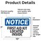 Signmission First Aid Kit Located Inside, 10 in W x Rectangle, Vinyl Decal OS-2PACK-NS-D-710-L-12744 - alternate 2